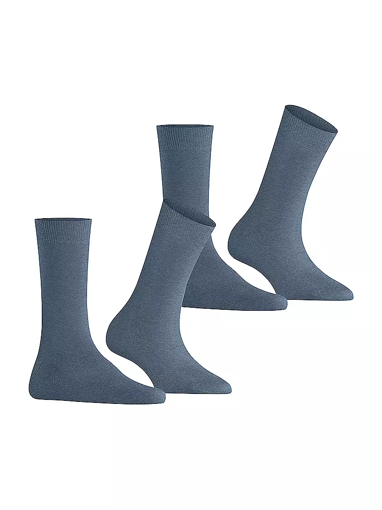 BURLINGTON | Calcetines de mujer EVERYDAY, paquete de 2, 36-41, denim claro | 