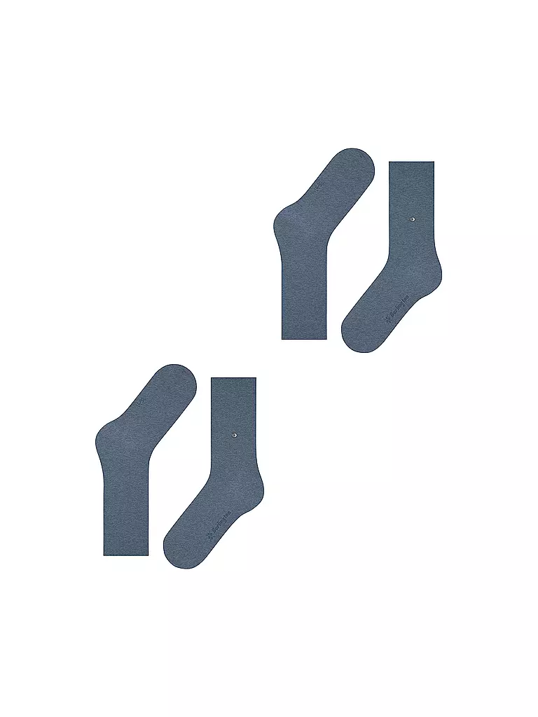 BURLINGTON | Calcetines de mujer EVERYDAY, paquete de 2, 36-41, denim claro | 