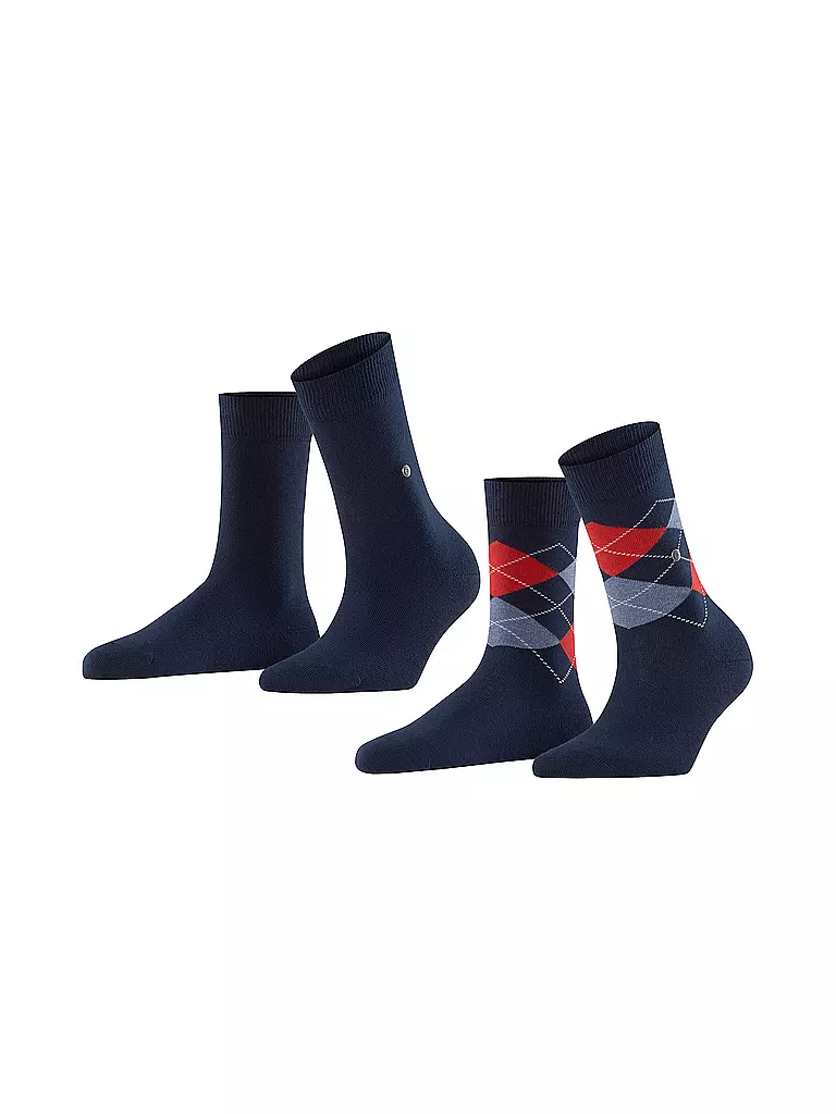 BURLINGTON | Calcetines de mujer EVERYDAY, paquete de 2, 36-41, marino | Azul