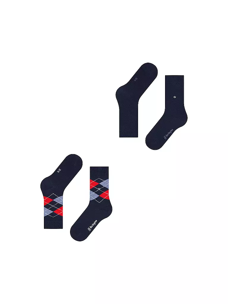 BURLINGTON | Calcetines de mujer EVERYDAY, paquete de 2, 36-41, marino | 