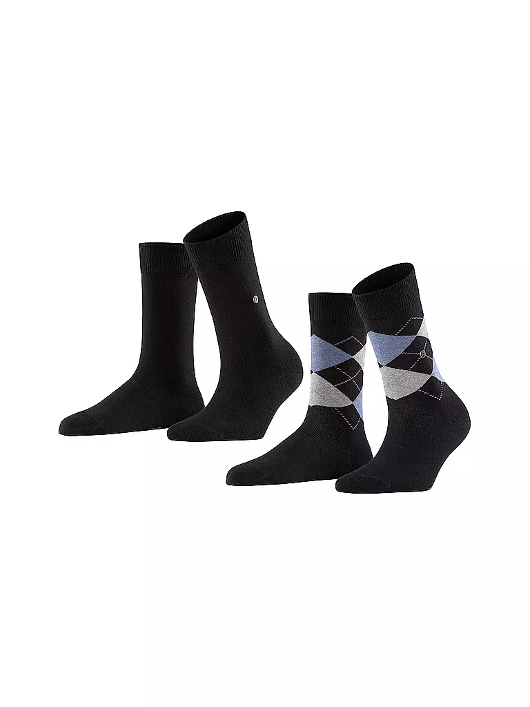 BURLINGTON | Calcetines de mujer EVERYDAY, paquete de 2, 36-41, negro | Negro