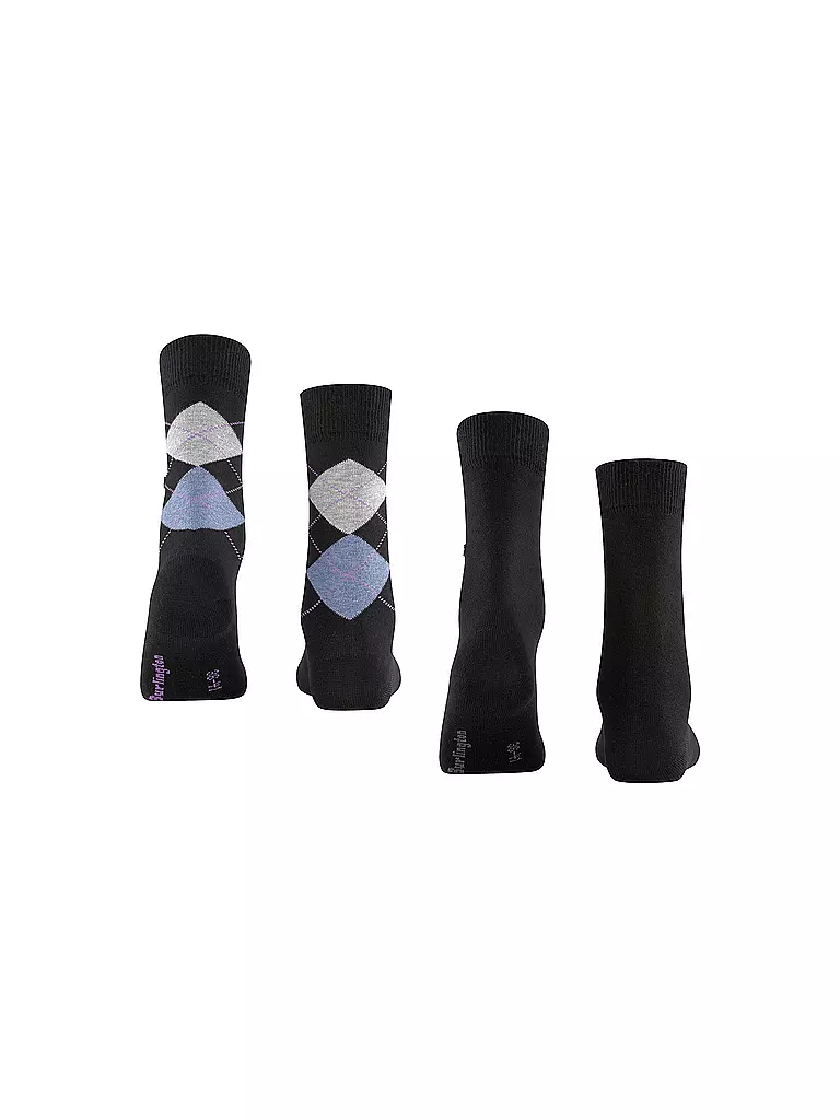 BURLINGTON | Calcetines de mujer EVERYDAY, paquete de 2, 36-41, negro | 