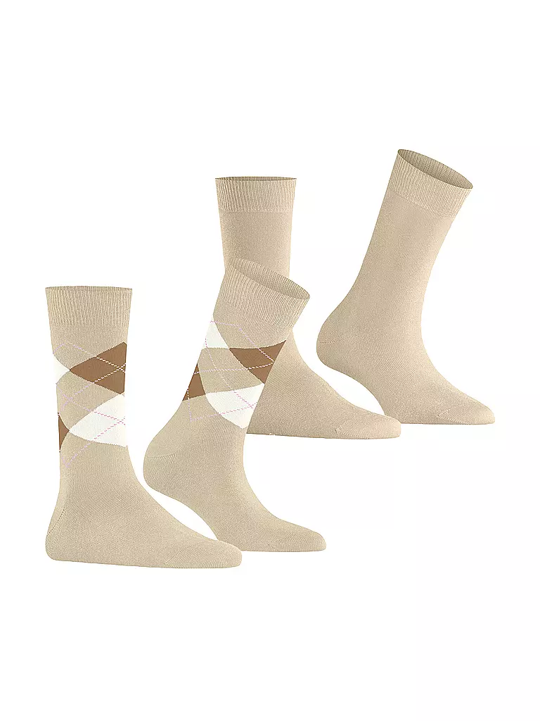 BURLINGTON | Calcetines de mujer EVERYDAY, paquete de 2, 36-41 crema | Beige
