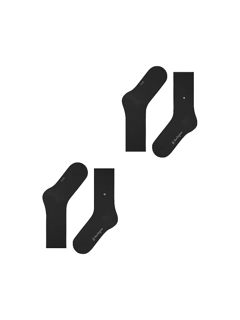 BURLINGTON | Calcetines de mujer EVERYDAY, paquete de 2, 36-41 negro | 