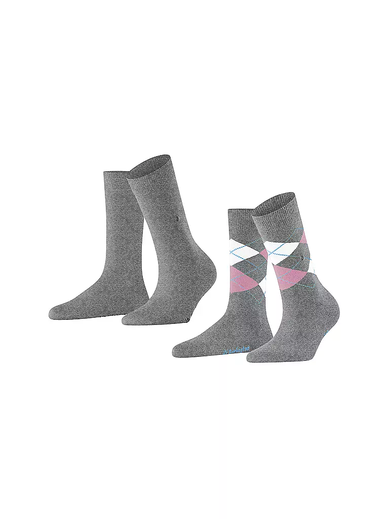 BURLINGTON | Calcetines de mujer EVERYDAY, paquete de 2, talla 36-41, gris claro | Gris