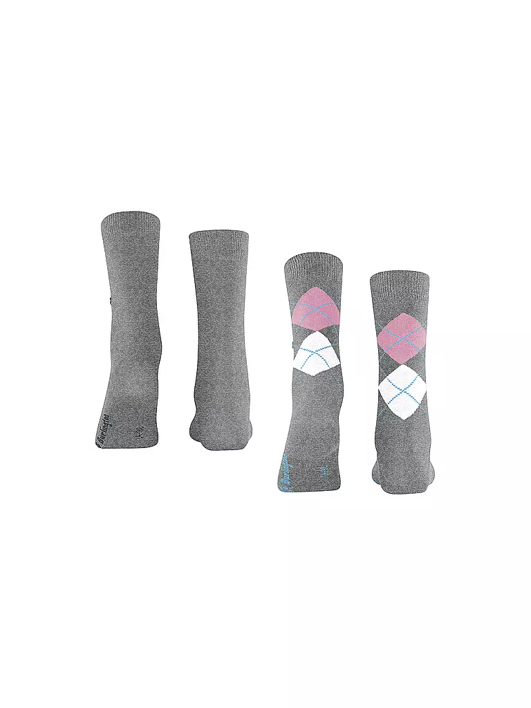 BURLINGTON | Calcetines de mujer EVERYDAY, paquete de 2, talla 36-41, gris claro | 