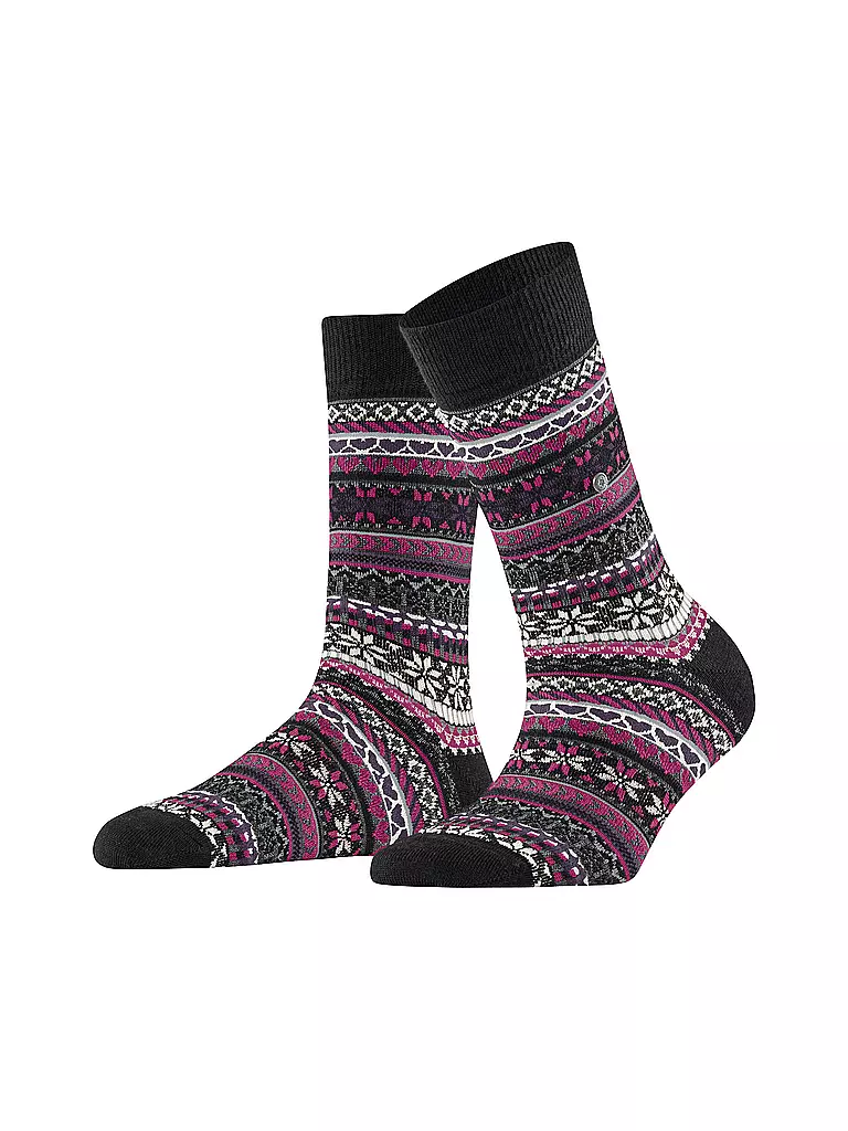 BURLINGTON | Calcetines de mujer FAIR ISLE DELIGHT 36-41 negro | Negro