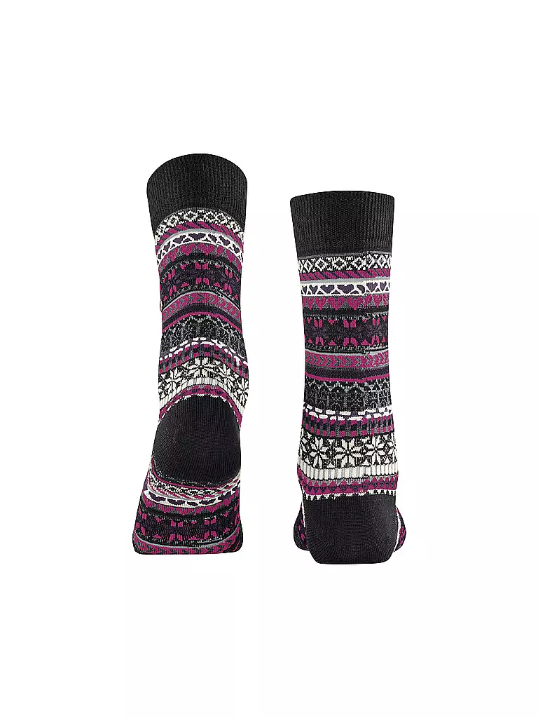 BURLINGTON | Calcetines de mujer FAIR ISLE DELIGHT 36-41 negro | Negro