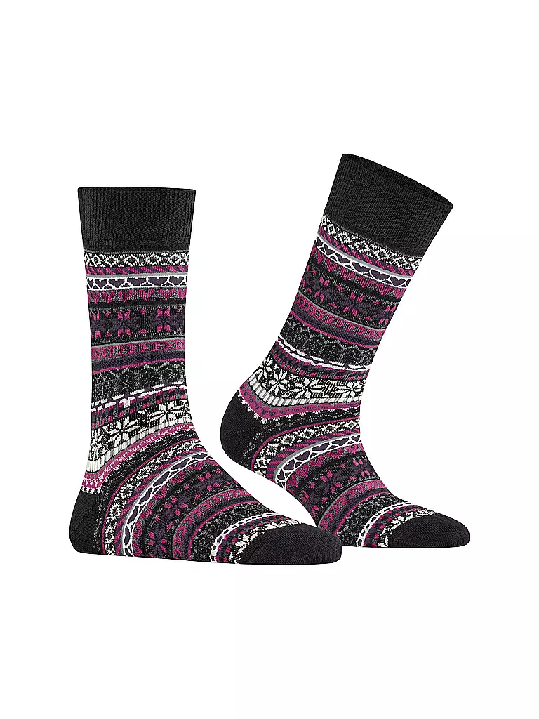 BURLINGTON | Calcetines de mujer FAIR ISLE DELIGHT 36-41 negro | Negro