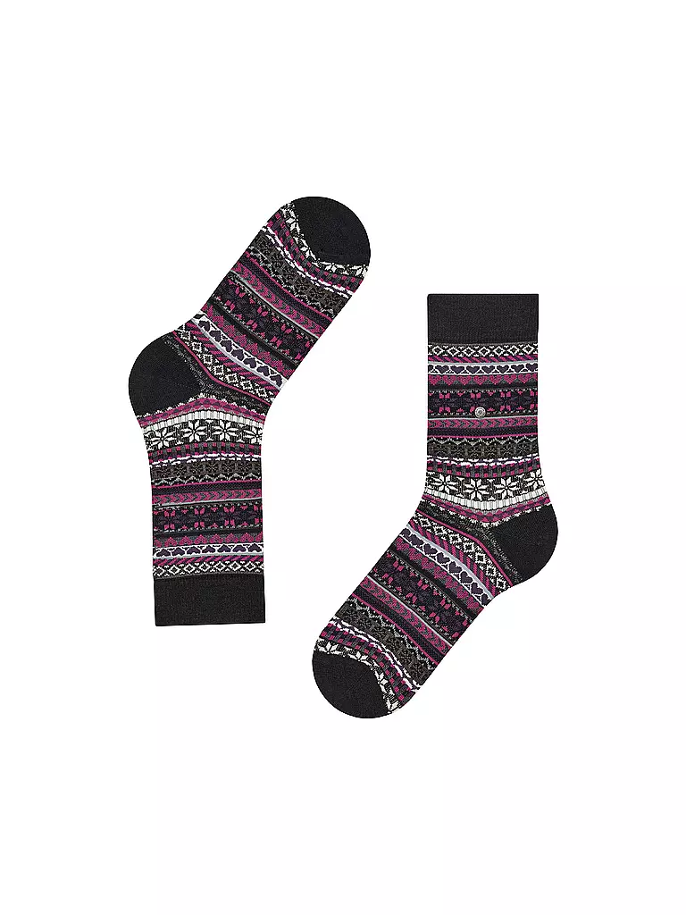 BURLINGTON | Calcetines de mujer FAIR ISLE DELIGHT 36-41 negro | Negro
