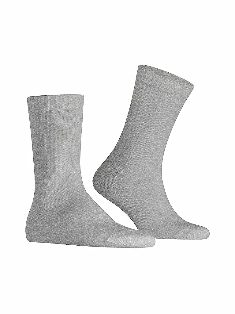 BURLINGTON | Calcetines de mujer FLEET STREET 36-41 gris jaspeado claro | Gris claro