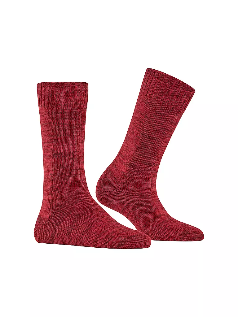 BURLINGTON | Calcetines de mujer KNITTINGHAM 36-41 clarete | Rojo oscuro