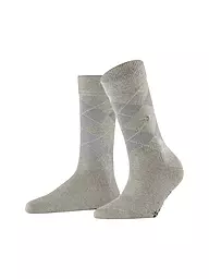BURLINGTON | Calcetines de mujer LUREX MARYLEBONE 36-41 negro | Gris claro