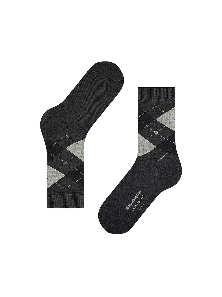 BURLINGTON | Calcetines de mujer MARYLEBONE 36-41 asfalto mel | Gris