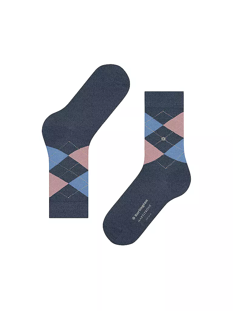 BURLINGTON | Calcetines de mujer MARYLEBONE 36-41 azul oscuro mel | 