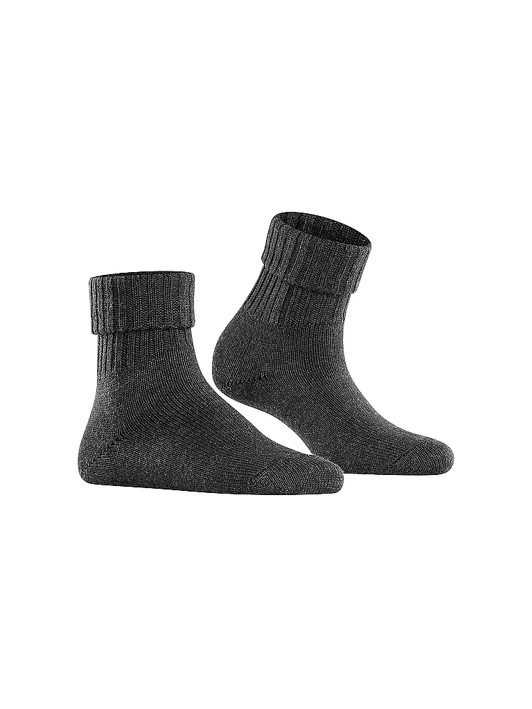 BURLINGTON | Calcetines de mujer PLYMOUTH 36-41 antracita jaspeado | Gris