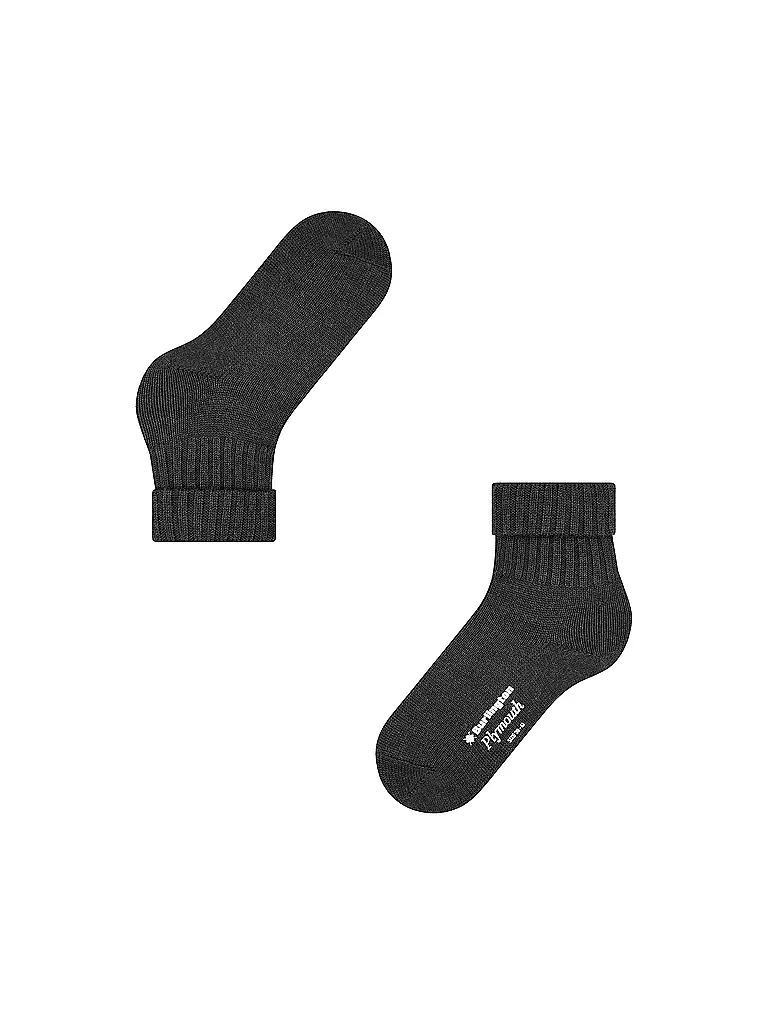 BURLINGTON | Calcetines de mujer PLYMOUTH 36-41 antracita jaspeado | Gris