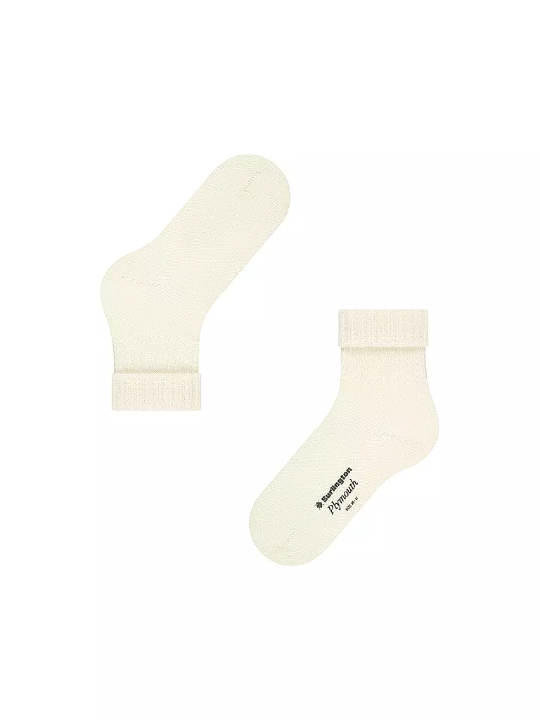 BURLINGTON | Calcetines de mujer PLYMOUTH 36-41 blanco lana | 