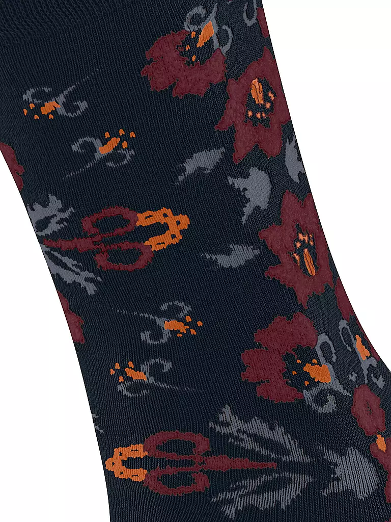 BURLINGTON | Calcetines de mujer VELVET BLOOMS 36-41 marino | Azul oscuro