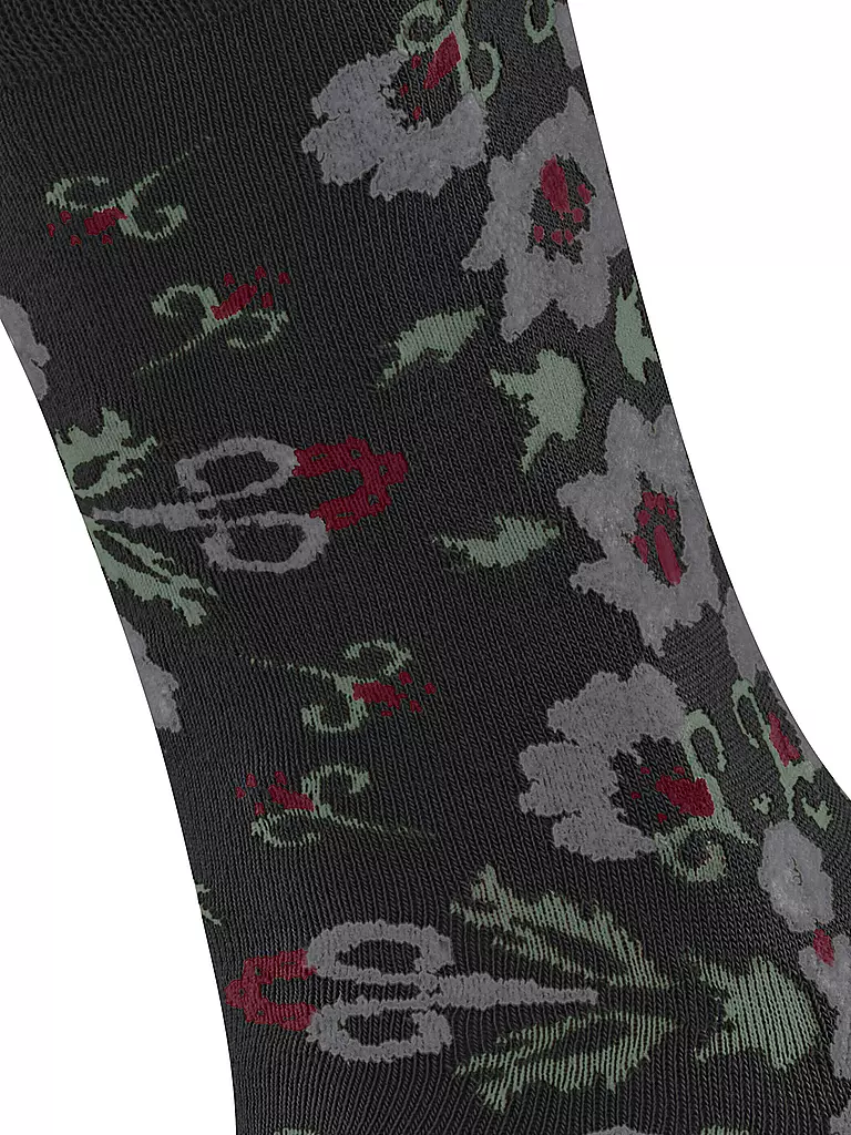 BURLINGTON | Calcetines de mujer VELVET BLOOMS 36-41 negro | Negro