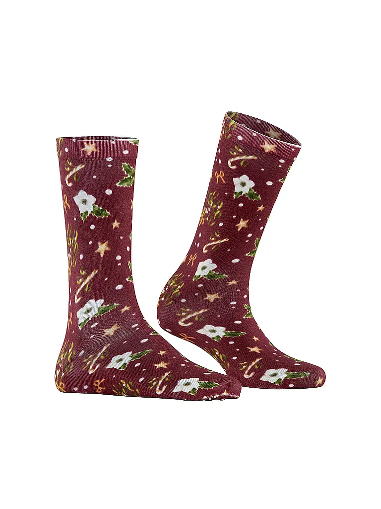 BURLINGTON | Calcetines FANCY CHRISTMAS 36-41 wine | 