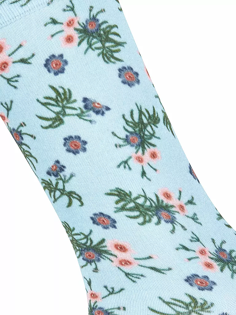 BURLINGTON | Calcetines FLORAL ROMANCE 36-41 azul claro | 