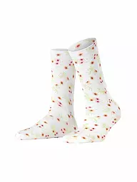 BURLINGTON | Socken FLORAL ROMANCE 36-41 sesame | Blanco