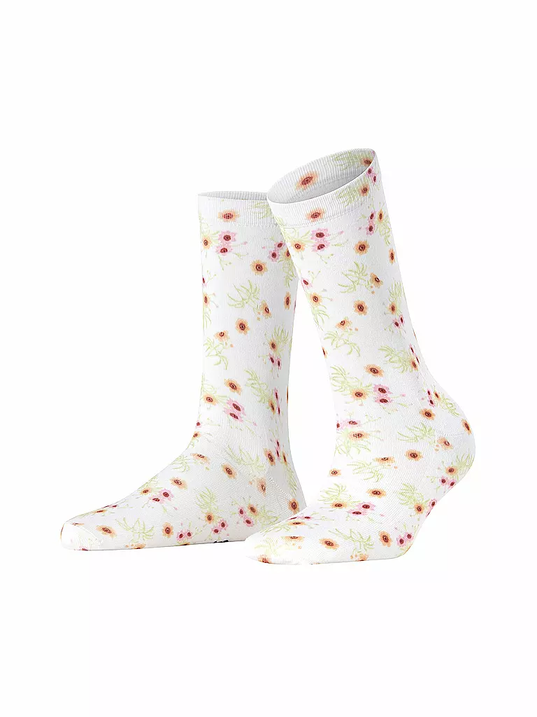 BURLINGTON | Calcetines FLORAL ROMANCE 36-41 blanco | Blanco