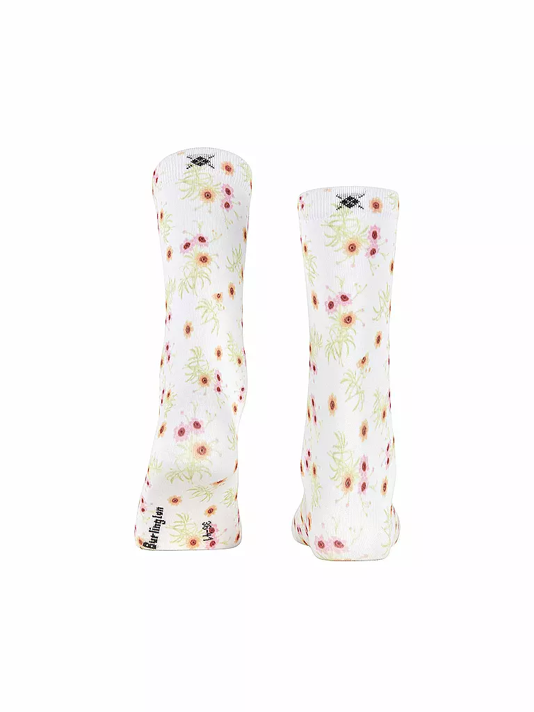 BURLINGTON | Calcetines FLORAL ROMANCE 36-41 blanco | 