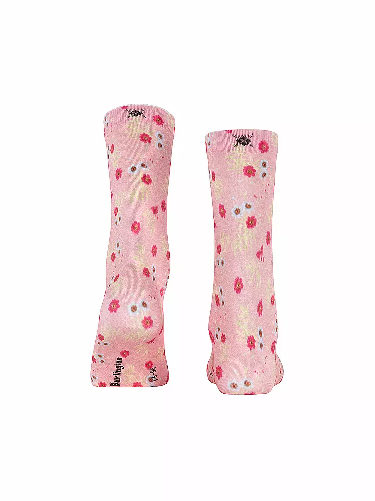 BURLINGTON | Calcetines FLORAL ROMANCE 36-41 rosa empolvado | 