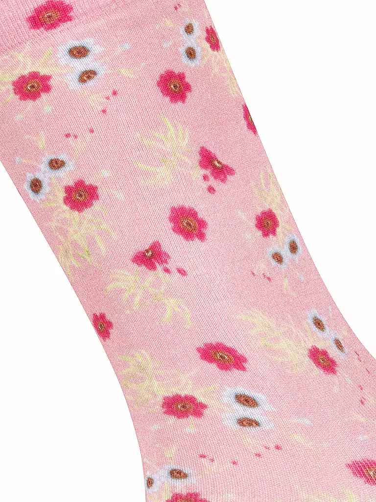 BURLINGTON | Calcetines FLORAL ROMANCE 36-41 rosa empolvado | 