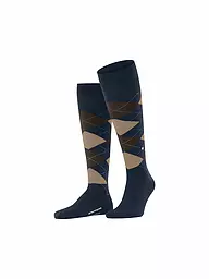 BURLINGTON | Calcetines hasta la rodilla EDINBURGH 40-46 marino para hombre | Azul oscuro