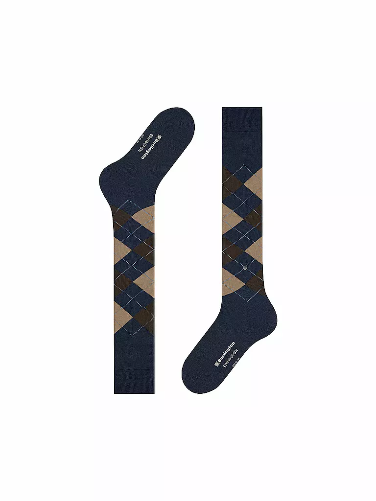 BURLINGTON | Calcetines hasta la rodilla EDINBURGH 40-46 marino para hombre | 