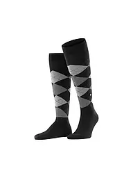 BURLINGTON | Calcetines hasta la rodilla EDINBURGH 40-46 marino para hombre | Negro