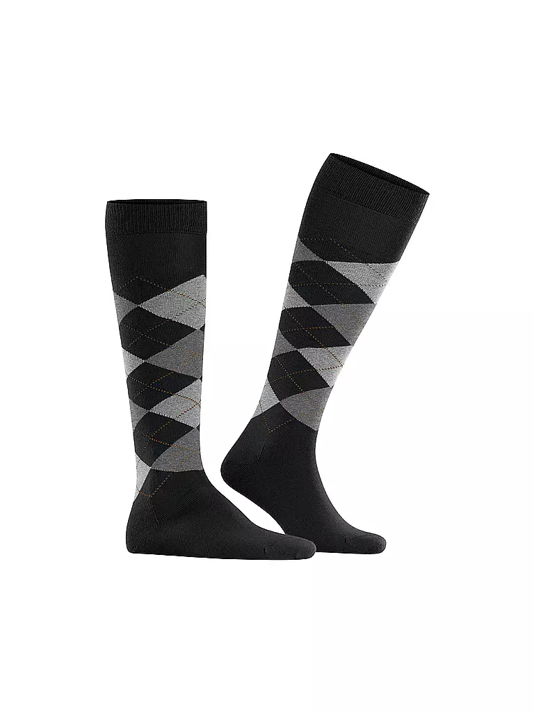 BURLINGTON | Calcetines hasta la rodilla EDINBURGH 40-46 negros para hombre | 