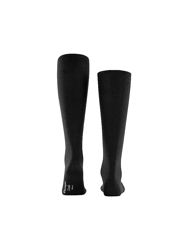 BURLINGTON | Calcetines hasta la rodilla LEEDS 40-46 negros para hombre | 
