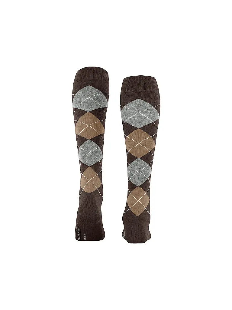 BURLINGTON | Calcetines hasta la rodilla MARYLEBONE marrón oscuro para mujer | 