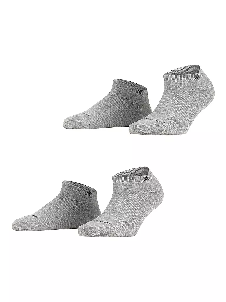 BURLINGTON | Calcetines invisibles de mujer, paquete de 2, EVERYDAY 36-41 gris claro | Gris claro