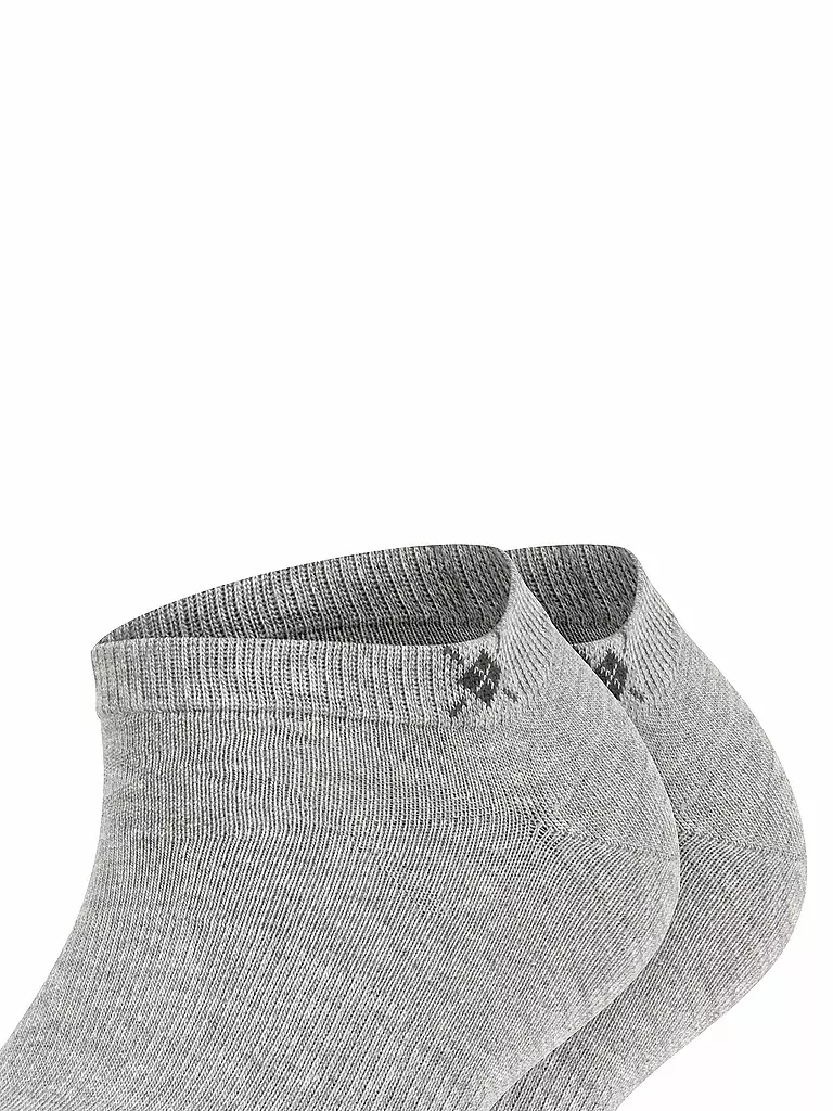 BURLINGTON | Calcetines invisibles de mujer, paquete de 2, EVERYDAY 36-41 gris claro | 