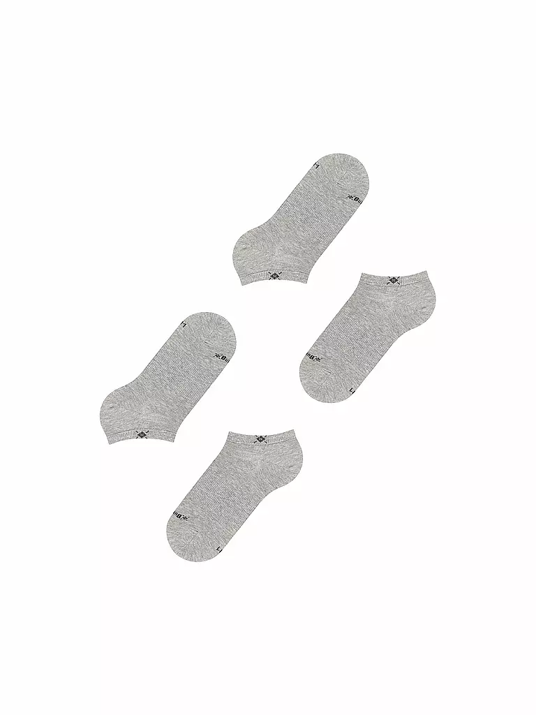 BURLINGTON | Calcetines invisibles de mujer, paquete de 2, EVERYDAY 36-41 gris claro | 