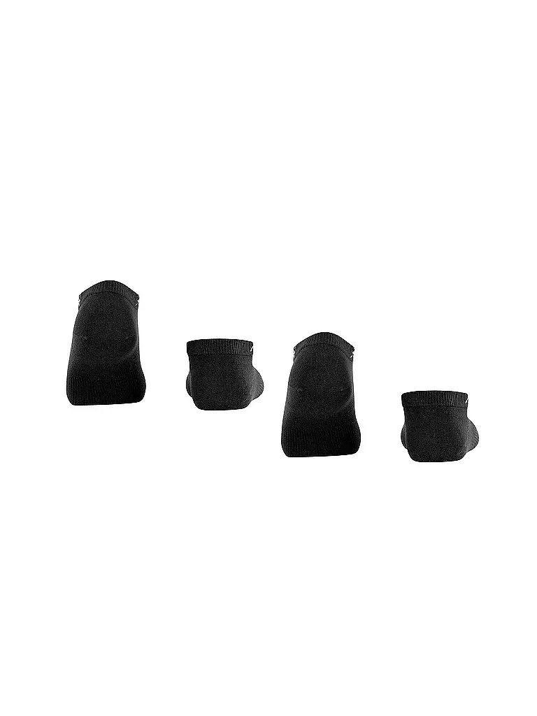 BURLINGTON | Calcetines invisibles de mujer, paquete de 2, EVERYDAY 36-41 negro | 