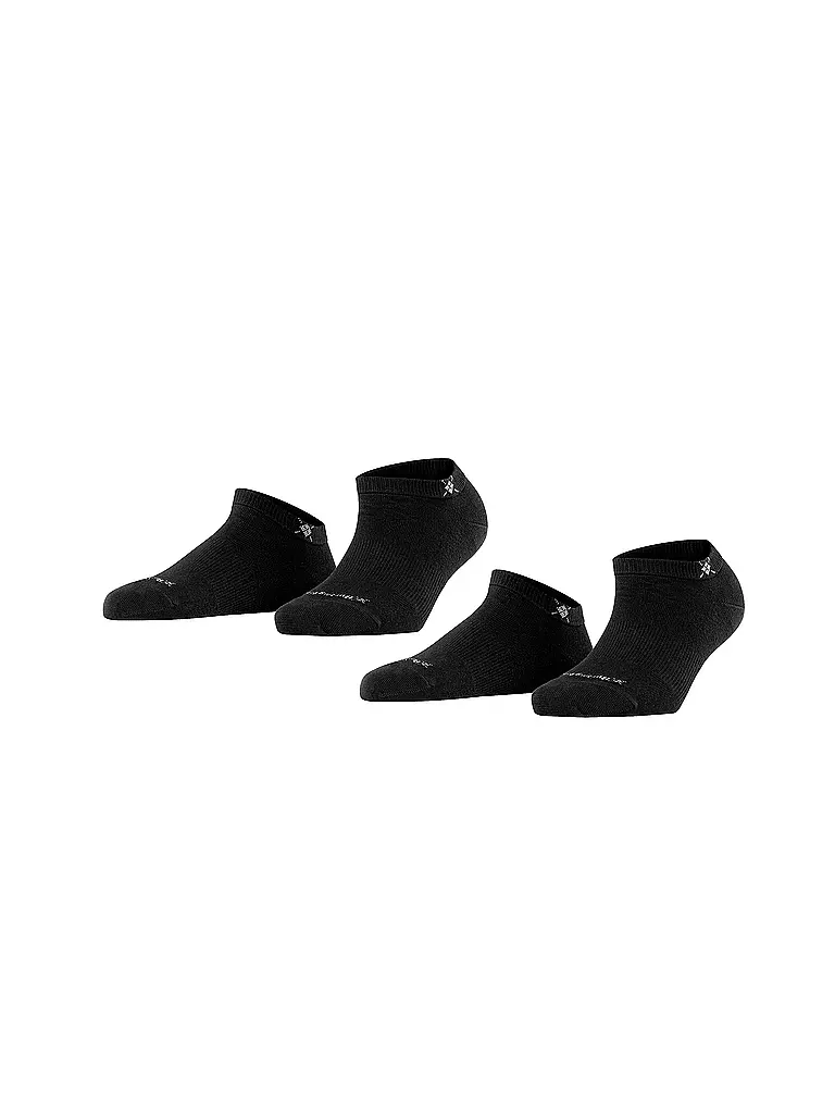 BURLINGTON | Calcetines invisibles de mujer, paquete de 2, EVERYDAY 36-41 negro | 