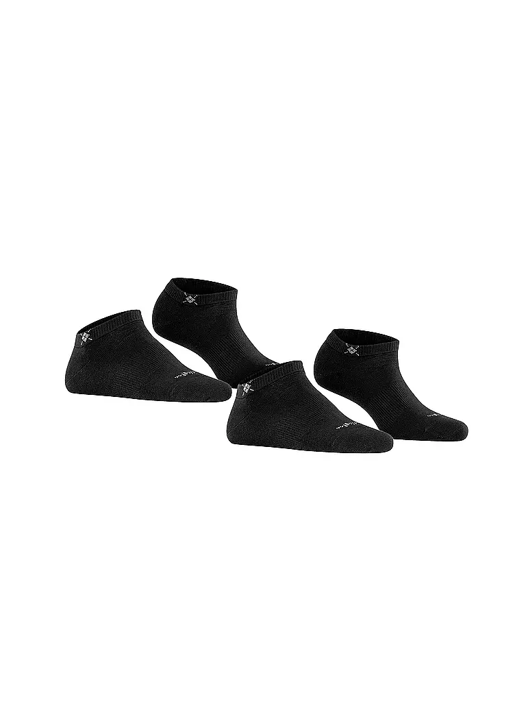 BURLINGTON | Calcetines invisibles de mujer, paquete de 2, EVERYDAY 36-41 negro | 