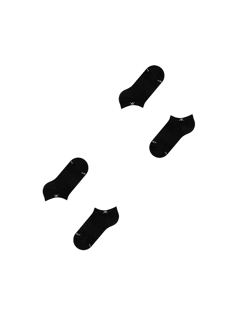 BURLINGTON | Calcetines invisibles de mujer, paquete de 2, EVERYDAY 36-41 negro | 