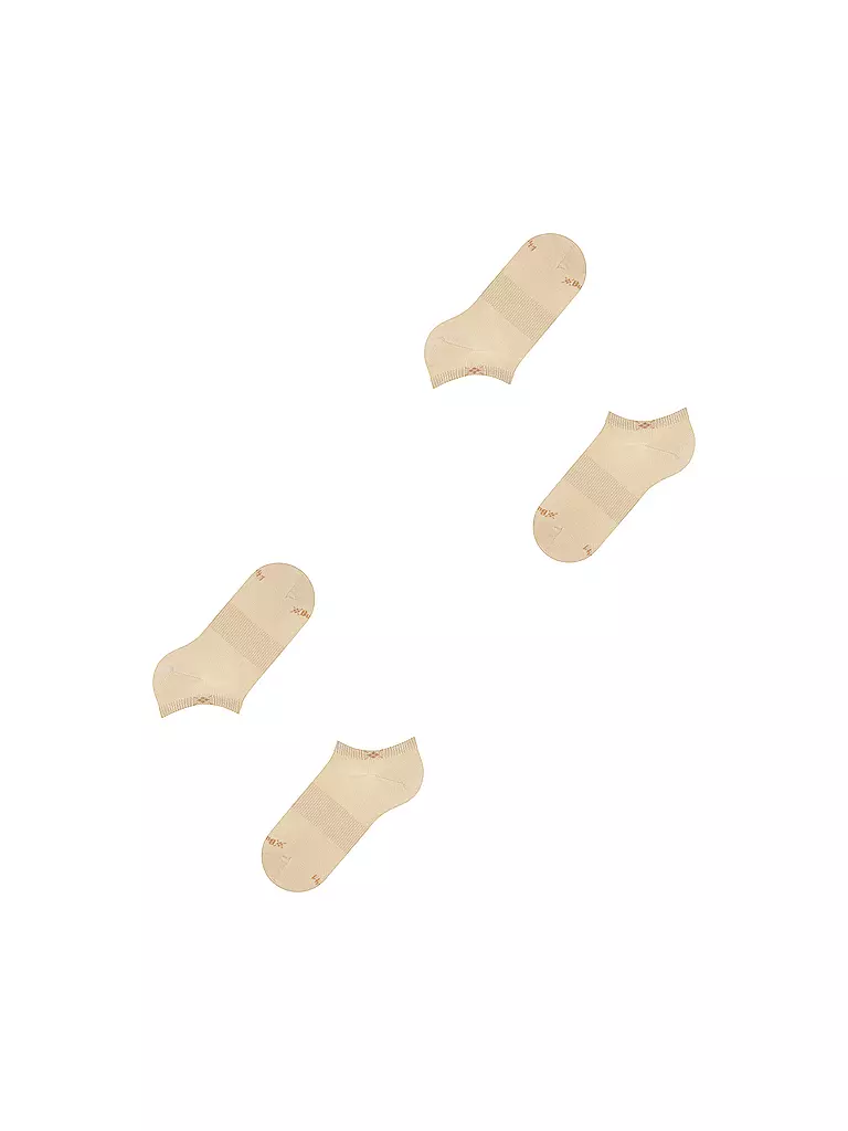 BURLINGTON | Calcetines invisibles de mujer, paquete de 2, EVERYDAY 36-41 sandstone | 