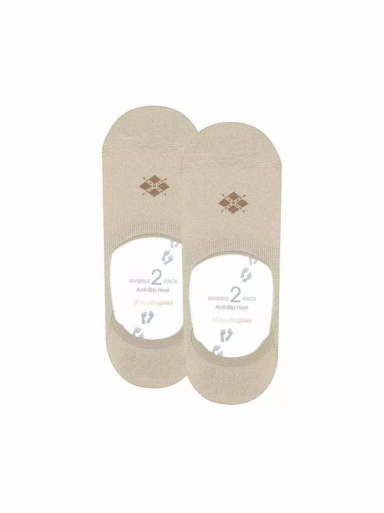 BURLINGTON | Calcetines invisibles para hombre EVERYDAY, paquete de 2, grava | 
