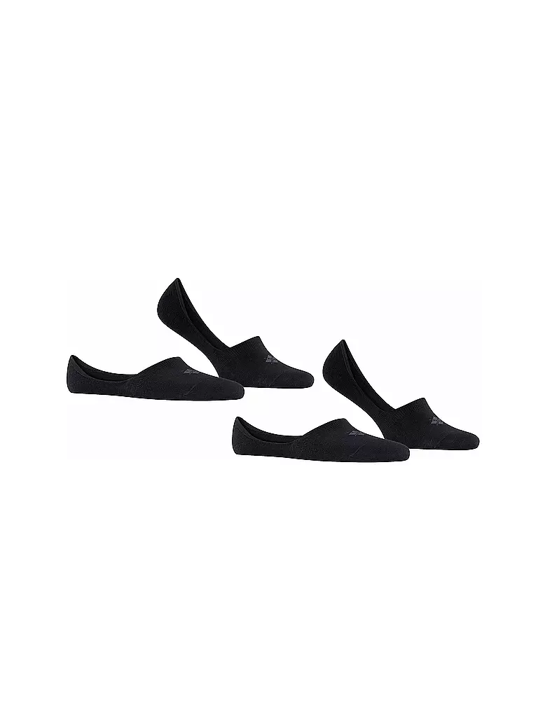 BURLINGTON | Calcetines invisibles para hombre EVERYDAY, paquete de 2, negro | 