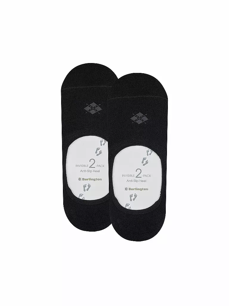 BURLINGTON | Calcetines invisibles para hombre EVERYDAY, paquete de 2, negro | 