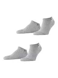 BURLINGTON | Calcetines sneaker para hombre EVERYDAY, paquete de 2, 40-46, color arenisca | Gris