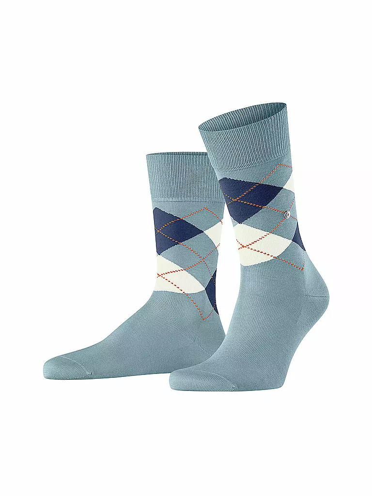 BURLINGTON | Calcetines para hombre 40-46 MANCHESTER fresco | Azul